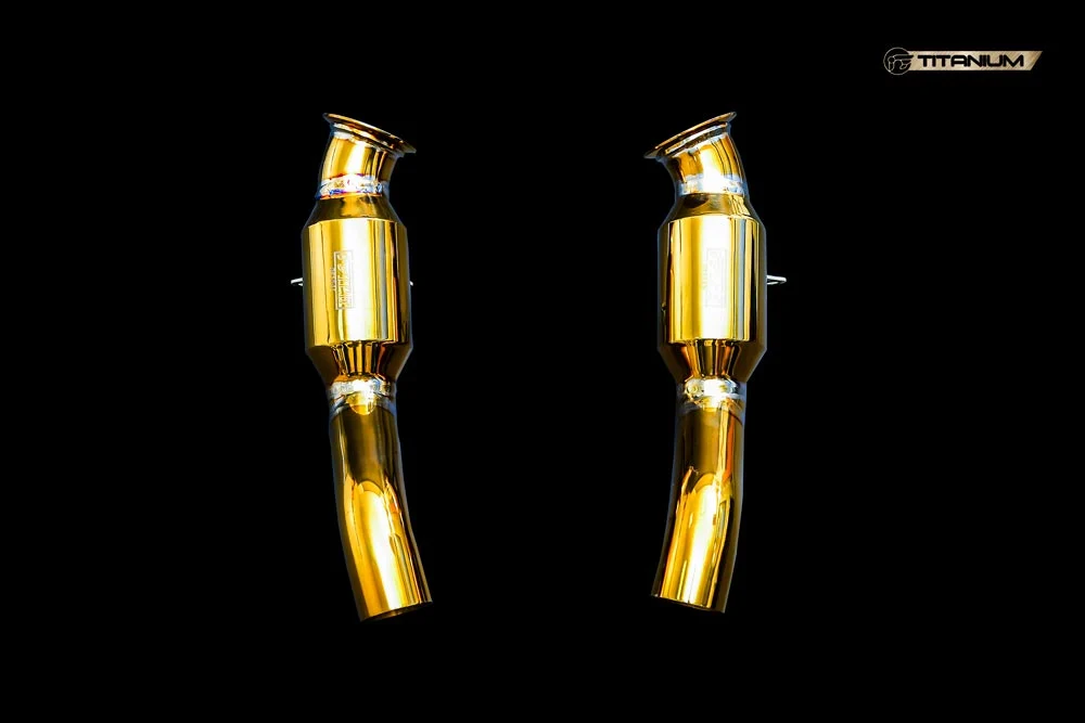 IPE Titanium Cat Pipes for Ferrari 458 Italia